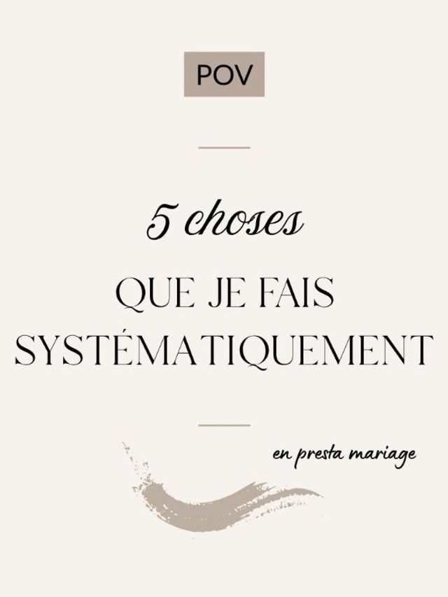 Parce qu'anticiper c'est éviter de subir, et surtout parce que la bonne photo c'est avant tout  le BON moment, au BON endroit (et ça on ne le répétera jamais assez) !

Alors promis je ne serai pas gênante sur ton mariage, mais je vais anticiper et vérifier quelques détails c'est certain, pour avoir des souvenirs à la hauteur de l'évènement !

Alors si tu apprécies autant mon côté organisé et rigoureux, que le grain de folie et la spontanéité que je peux apporter en séance, alors j'crois que tu es au bon endroit pour tes souvenirs du jour J !

💌 Ecris moi, il me reste quelques dispo pour 2027 

__________________________________________

Moi c'est Mélanie, passionnée et photographe depuis 8 ans maintenant.

Prête à venir immortaliser vos plus beaux souvenirs dans toute la région Bourgogne Franche Comté & même ailleurs =)

#mariage2027 #photographebesancon #photographemariage #photolifestyle #photodoubs