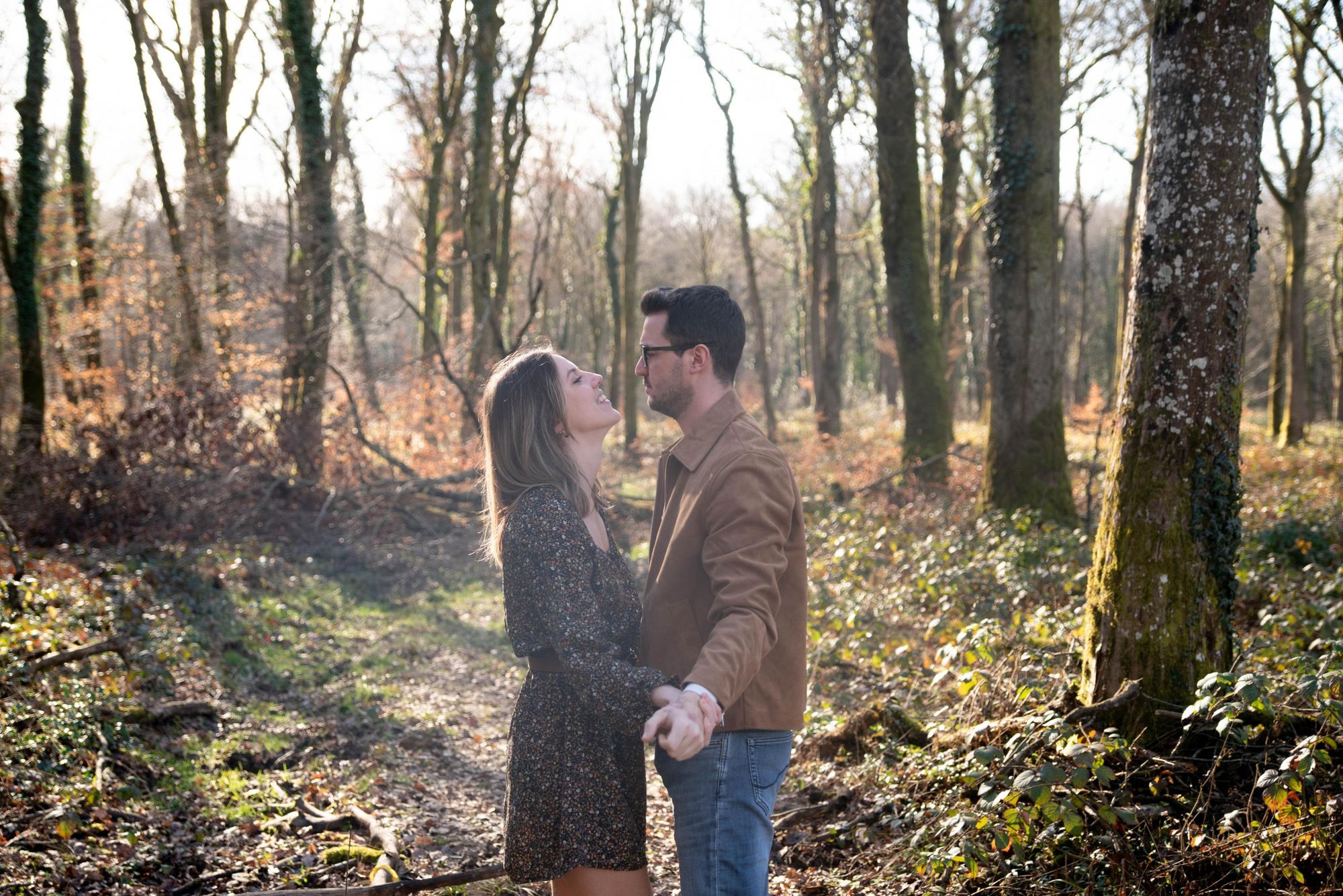 Photo couple regard amoureux à Besançon